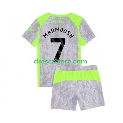 Manchester City Omar Marmoush 7 Alternativní Dres 2025-2026 Krátký rukáv Děti Fotbalové Dresy