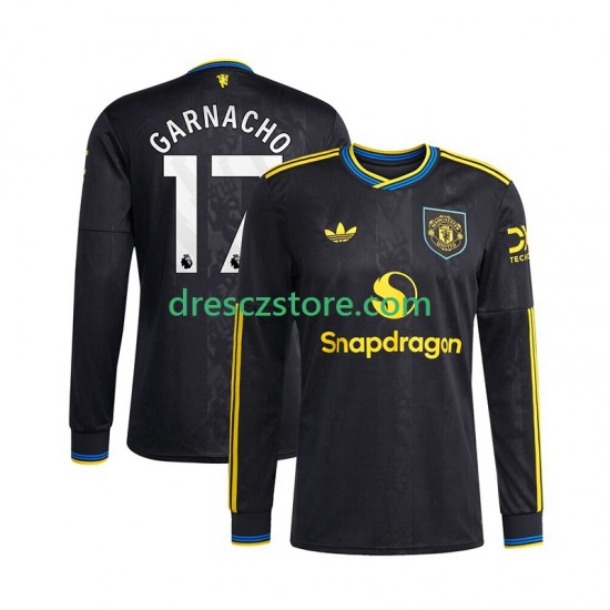 Manchester United Alejandro Garnacho 17 Alternativní Dres 2025-2026 Dlouhý rukáv Muže Fotbalové Dresy