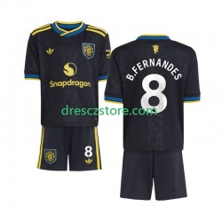Manchester United Bruno Fernandes 8 Alternativní Dres 2025-2026 Krátký rukáv Děti Fotbalové Dresy