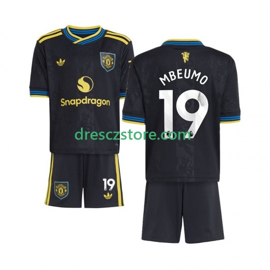 Manchester United Bryan Mbeumo 19 Alternativní Dres 2025-2026 Krátký rukáv Děti Fotbalové Dresy