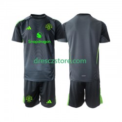 Manchester United Brankářské Venkovní Dres 2025-2026 Krátký rukáv Děti Fotbalové Dresy