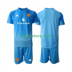 Manchester United Brankářské Domácí Dres 2025-2026 Krátký rukáv Děti Fotbalové Dresy