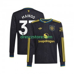 Manchester United Kobbie Mainoo 37 Alternativní Dres 2025-2026 Dlouhý rukáv Muže Fotbalové Dresy