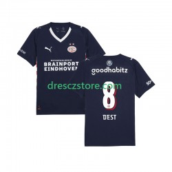 PSV Eindhoven Sergino Dest 8 Venkovní Dres 2025-2026 Krátký rukáv Muže Fotbalové Dresy