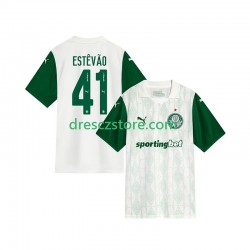 Palmeiras Estevao 41 Venkovní Dres 2025-2026 Krátký rukáv Muže Fotbalové Dresy