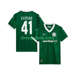Palmeiras Estevao 41 Domácí Dres 2025-2026 Krátký rukáv Muže Fotbalové Dresy