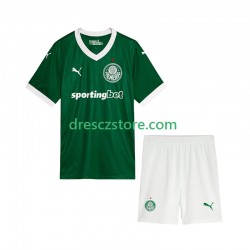 Palmeiras Domácí Dres 2025-2026 Krátký rukáv Děti Fotbalové Dresy