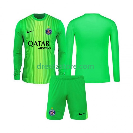 Paris Saint-Germain Brankářské Venkovní Dres 2025-2026 Dlouhý rukáv Děti Fotbalové Dresy