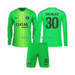 Paris Saint-Germain Lucas Chevalier 30 Brankářské Venkovní Dres 2025-2026 Dlouhý rukáv Děti Fotbalové Dresy