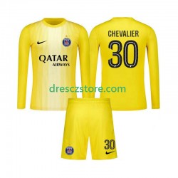 Paris Saint-Germain Lucas Chevalier 30 Brankářské Alternativní Dres 2025-2026 Dlouhý rukáv Děti Fotbalové Dresy