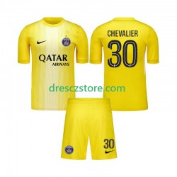 Paris Saint-Germain Lucas Chevalier 30 Brankářské Alternativní Dres 2025-2026 Krátký rukáv Děti Fotbalové Dresy