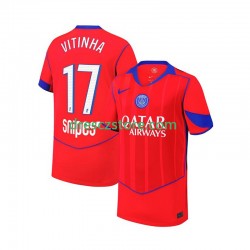Paris Saint-Germain Khvicha Kvaratskhelia 7 Alternativní Dres 2025-2026 Krátký rukáv Děti Fotbalové Dresy