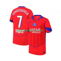Paris Saint-Germain Khvicha Kvaratskhelia 7 Alternativní Dres 2025-2026 Krátký rukáv Muže Fotbalové Dresy