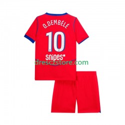 Paris Saint-Germain Ousmane Dembele 10 Alternativní Dres 2025-2026 Krátký rukáv Děti Fotbalové Dresy