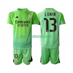 Real Madrid Andriy Lunin 13 Brankářské Venkovní Dres 2025-2026 Krátký rukáv Děti Fotbalové Dresy