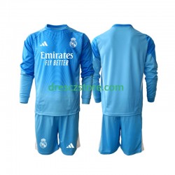 Real Madrid Brankářské Domácí Dres 2025-2026 Dlouhý rukáv Děti Fotbalové Dresy