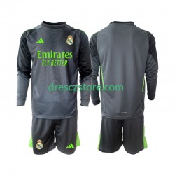 Real Madrid Brankářské Alternativní Dres 2025-2026 Dlouhý rukáv Děti Fotbalové Dresy