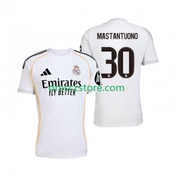 Real Madrid Mastantuono 30 Domácí Dres 2025-2026 Krátký rukáv Muže Fotbalové Dresy