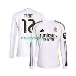 Real Madrid Trent Alexander-Arnold 12 Domácí Dres 2025-2026 Dlouhý rukáv Muže Fotbalové Dresy