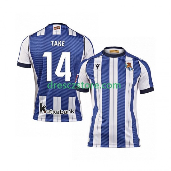 Spojené Státy Americké Real Sociedad Takef Kubo 14 Domácí Dres 2025-2026 Krátký rukáv Muže Fotbalové Dresy