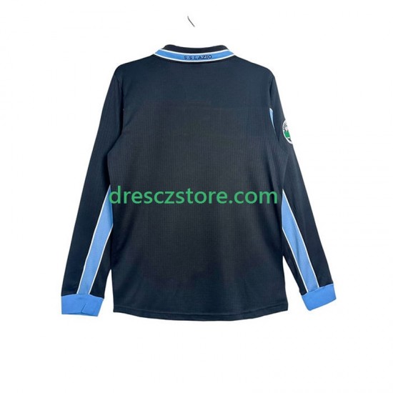 Lazio Řím Retro Venkovní Dres 1998 1999 Dlouhý rukáv Muže Fotbalové Dresy