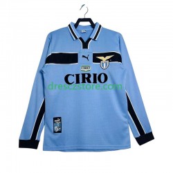 Lazio Řím Retro Domácí Dres 1998 1999 Dlouhý rukáv Muže Fotbalové Dresy