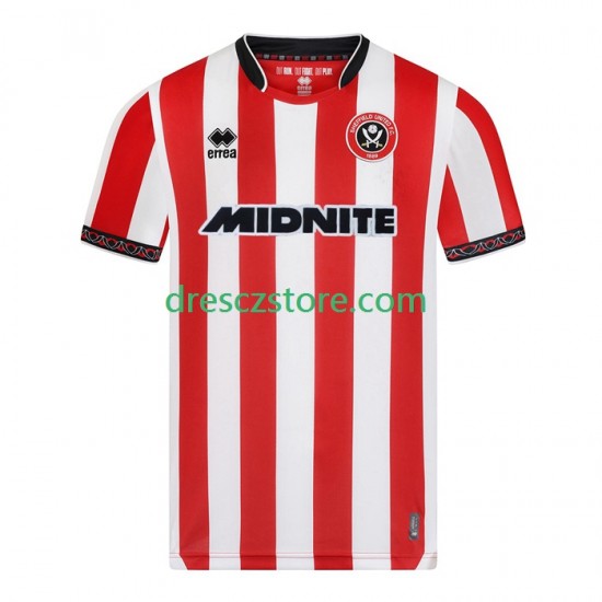 Sheffield United Domácí Dres 2025-2026 Krátký rukáv Muže Fotbalové Dresy