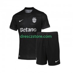 Sporting CP Venkovní Dres 2025-2026 Krátký rukáv Děti Fotbalové Dresy