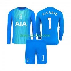 Tottenham Hotspur Guglielmo Vicario 1 Brankářské Venkovní Dres 2025-2026 Dlouhý rukáv Děti Fotbalové Dresy