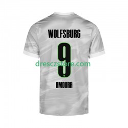 VfL Wolfsburg Mohamed Amoura 9 Venkovní Dres 2025-2026 Krátký rukáv Muže Fotbalové Dresy