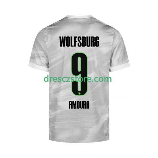VfL Wolfsburg Mohamed Amoura 9 Venkovní Dres 2025-2026 Krátký rukáv Muže Fotbalové Dresy
