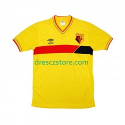 Watford 1985 Retro Domácí Dres Krátký rukáv Muže Fotbalové Dresy