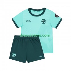 Wolverhampton Wanderers Venkovní Dres 2025-2026 Krátký rukáv Děti Fotbalové Dresy