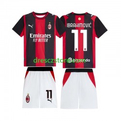 AC Milán Ibrahimović 11 Domácí Dres 2026-2027 Krátký rukáv Děti Fotbalové Dresy