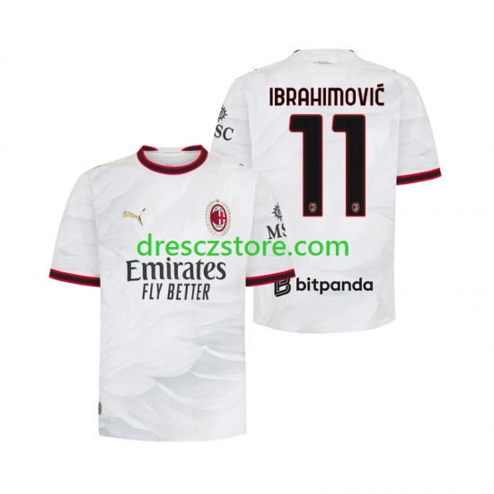 AC Milán Ibrahimović 11 Venkovní Dres 2026-2027 Krátký rukáv Muže Fotbalové Dresy