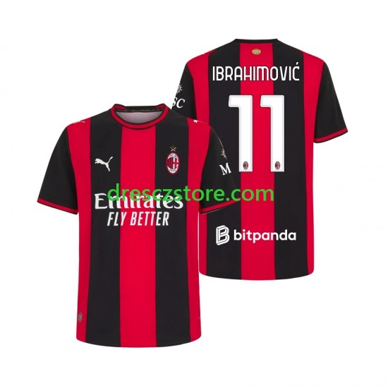 AC Milán Ibrahimović 11 Domácí Dres 2026-2027 Krátký rukáv Muže Fotbalové Dresy