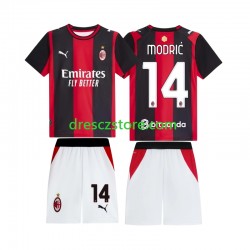 AC Milán Modrić Luka 14 Domácí Dres 2026-2027 Krátký rukáv Děti Fotbalové Dresy