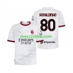 AC Milán Ronaldinho 80 Venkovní Dres 2026-2027 Krátký rukáv Muže Fotbalové Dresy