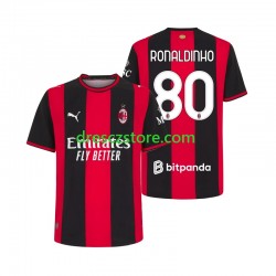 AC Milán Ronaldinho 80 Domácí Dres 2026-2027 Krátký rukáv Muže Fotbalové Dresy