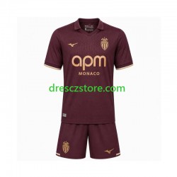 AS Monaco Venkovní Dres 2026-2027 Krátký rukáv Děti Fotbalové Dresy