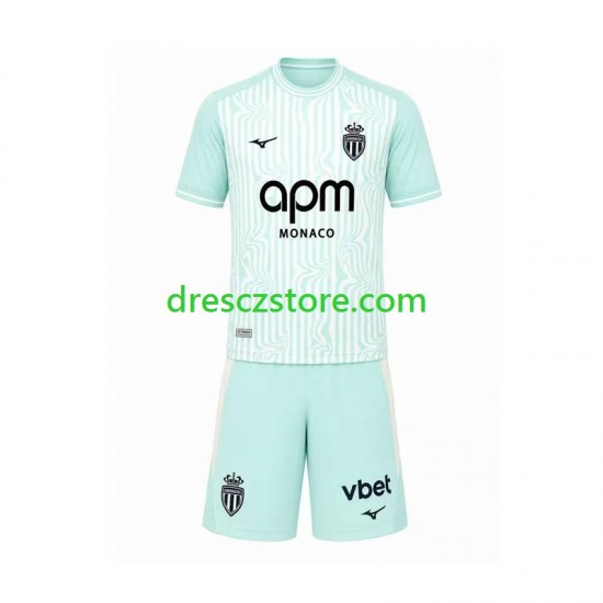 AS Monaco Alternativní Dres 2026-2027 Krátký rukáv Děti Fotbalové Dresy