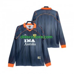 AS Řím 2000 Retro Alternativní Dres 1999 Dlouhý rukáv Muže Fotbalové Dresy