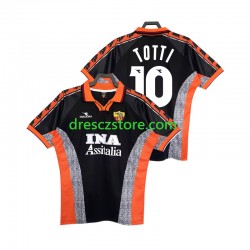 AS Řím Totti 10 Retro Alternativní Dres 1998 1999 Krátký rukáv Muže Fotbalové Dresy