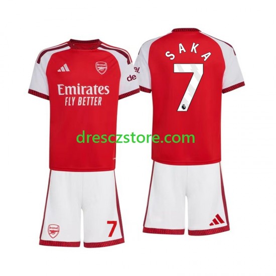 Arsenal Bukayo Saka 7 Domácí Dres 2026-2027 Krátký rukáv Děti Fotbalové Dresy