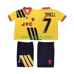 Arsenal CAMPBELL 7 1993 Retro Venkovní Dres 1994 Krátký rukáv Děti Fotbalové Dresy