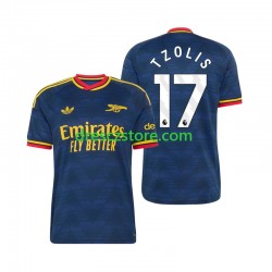 Arsenal Christos Tzolis 17 Venkovní Dres 2026-2027 Krátký rukáv Muže Fotbalové Dresy