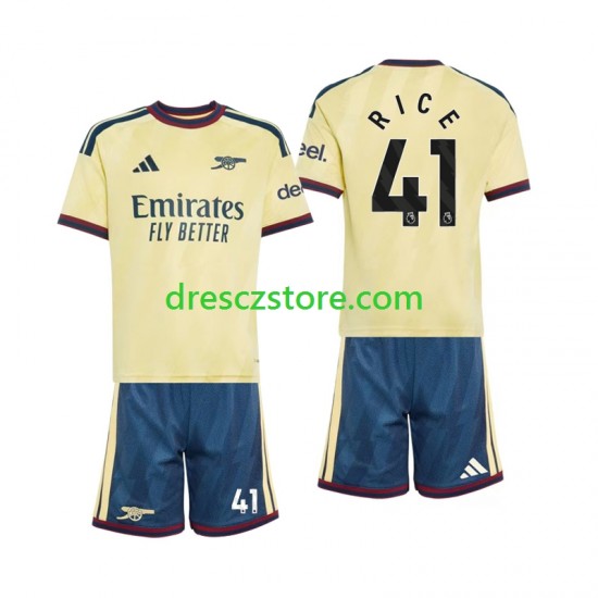 Arsenal Declan Rice 41 Alternativní Dres 2026-2027 Krátký rukáv Děti Fotbalové Dresy