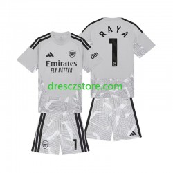 Arsenal David Raya 1 Brankářské Domácí Dres 2026-2027 Krátký rukáv Děti Fotbalové Dresy