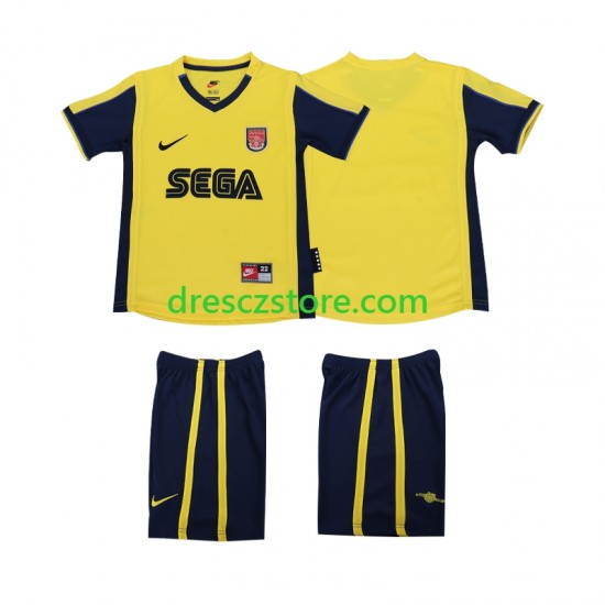 Arsenal 2000 2001 Retro Venkovní Dres Krátký rukáv Děti Fotbalové Dresy