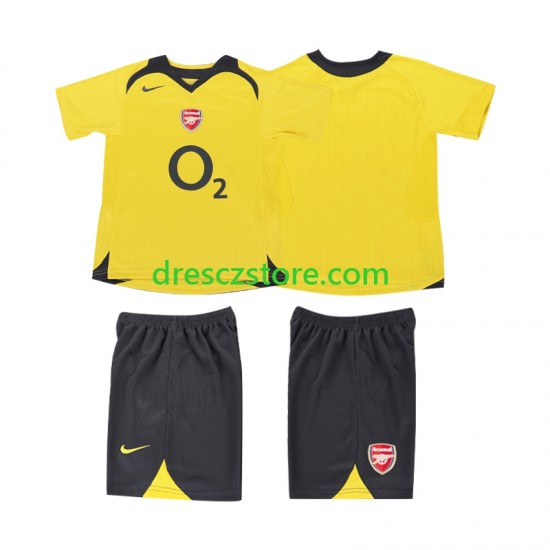 Arsenal 2005 Retro Venkovní Dres 2006 Krátký rukáv Děti Fotbalové Dresy